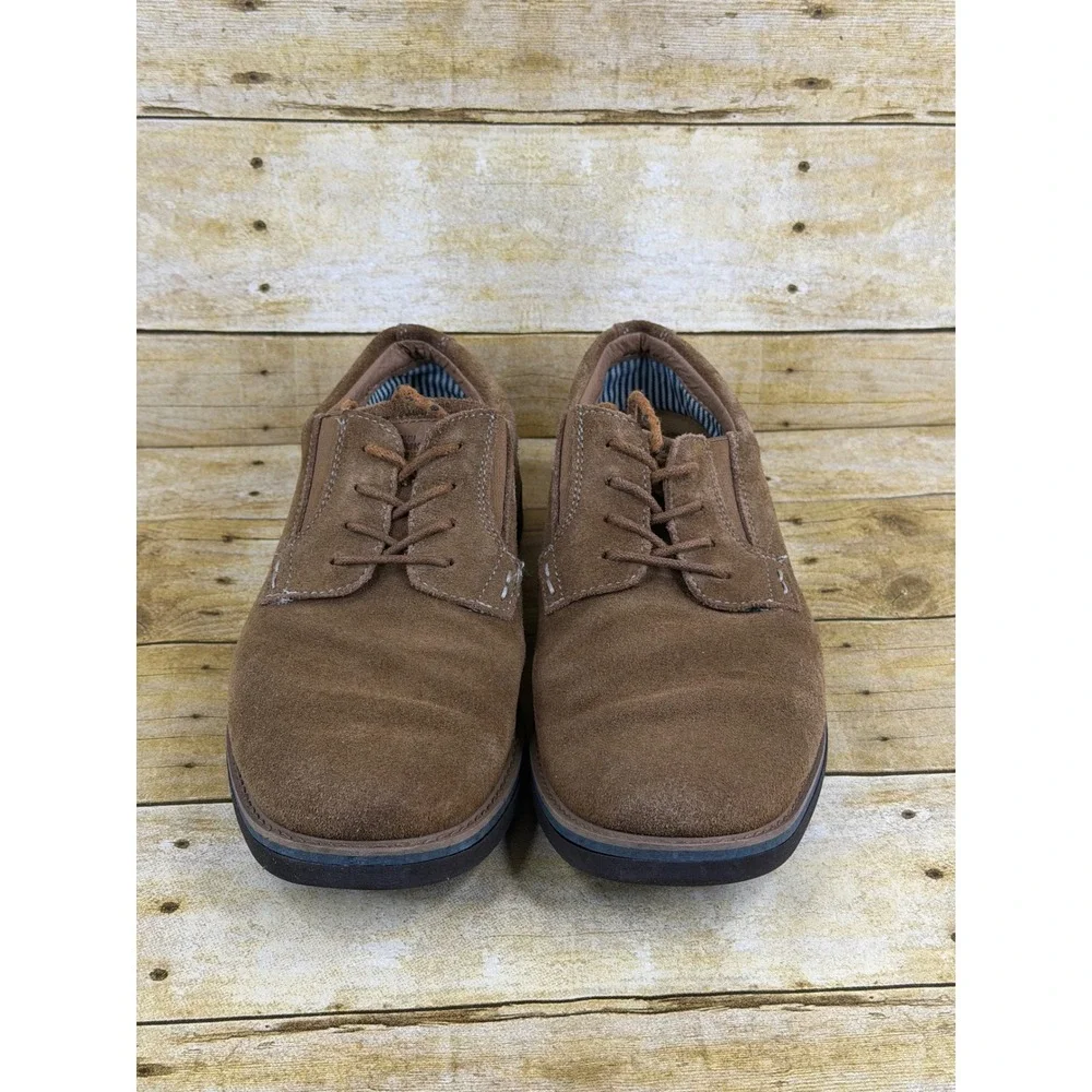 Nunn Bush Mens Brown Suede Leather Lace‎ Up Oxford Shoes 84792-228 Size 11M